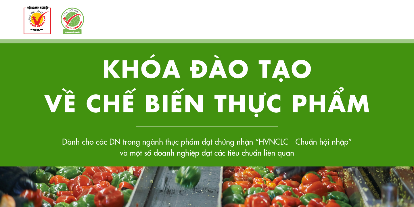 Khoá đào tạo về Chế biến thực phẩm